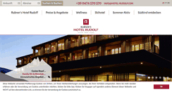 Desktop Screenshot of hotel-rudolf.com